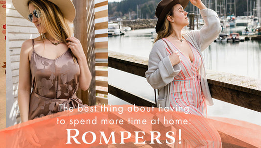 The best thing about having to stay at home? Rompers!!!
