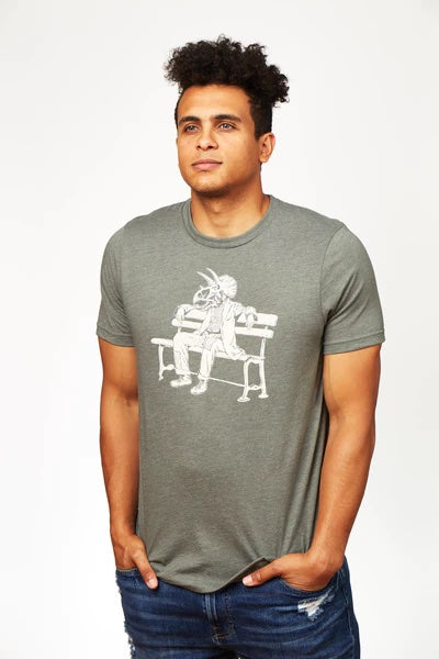 RV Screenprinting Men's T-Shirt Hand Screen Printed | Waiting