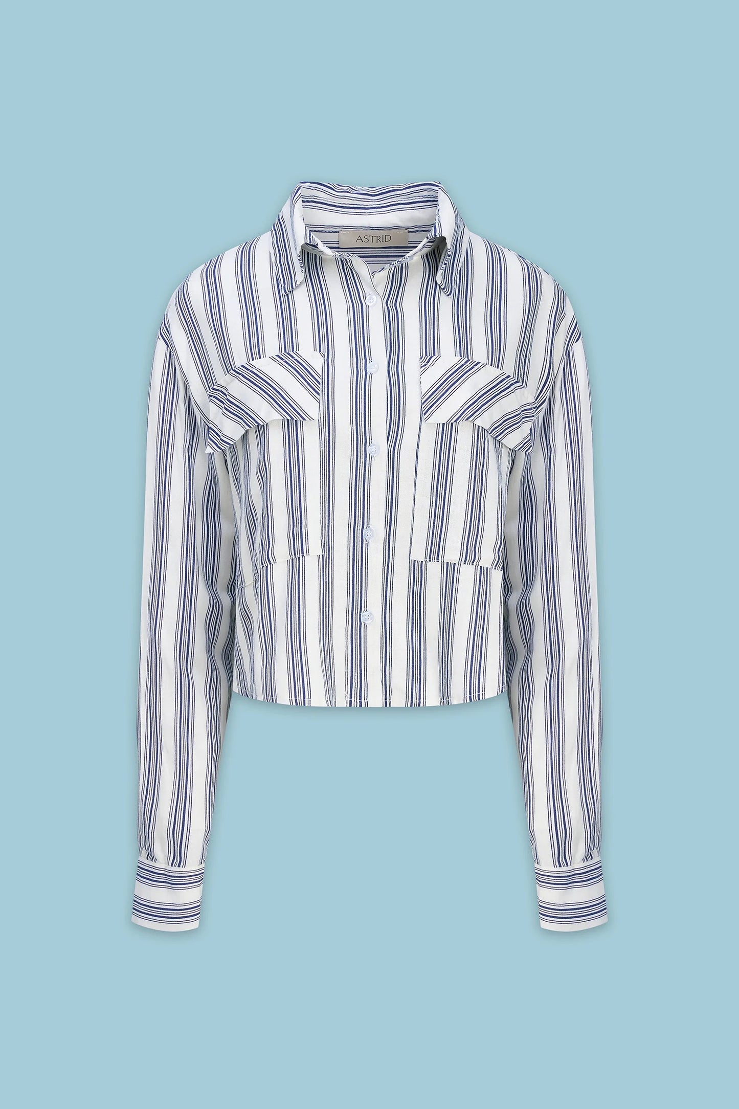 Rose Shirt - Navy Stripe