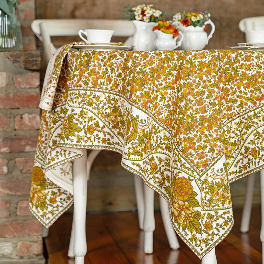 April Cornell Cotton Tablecloth | Bramley Ecru