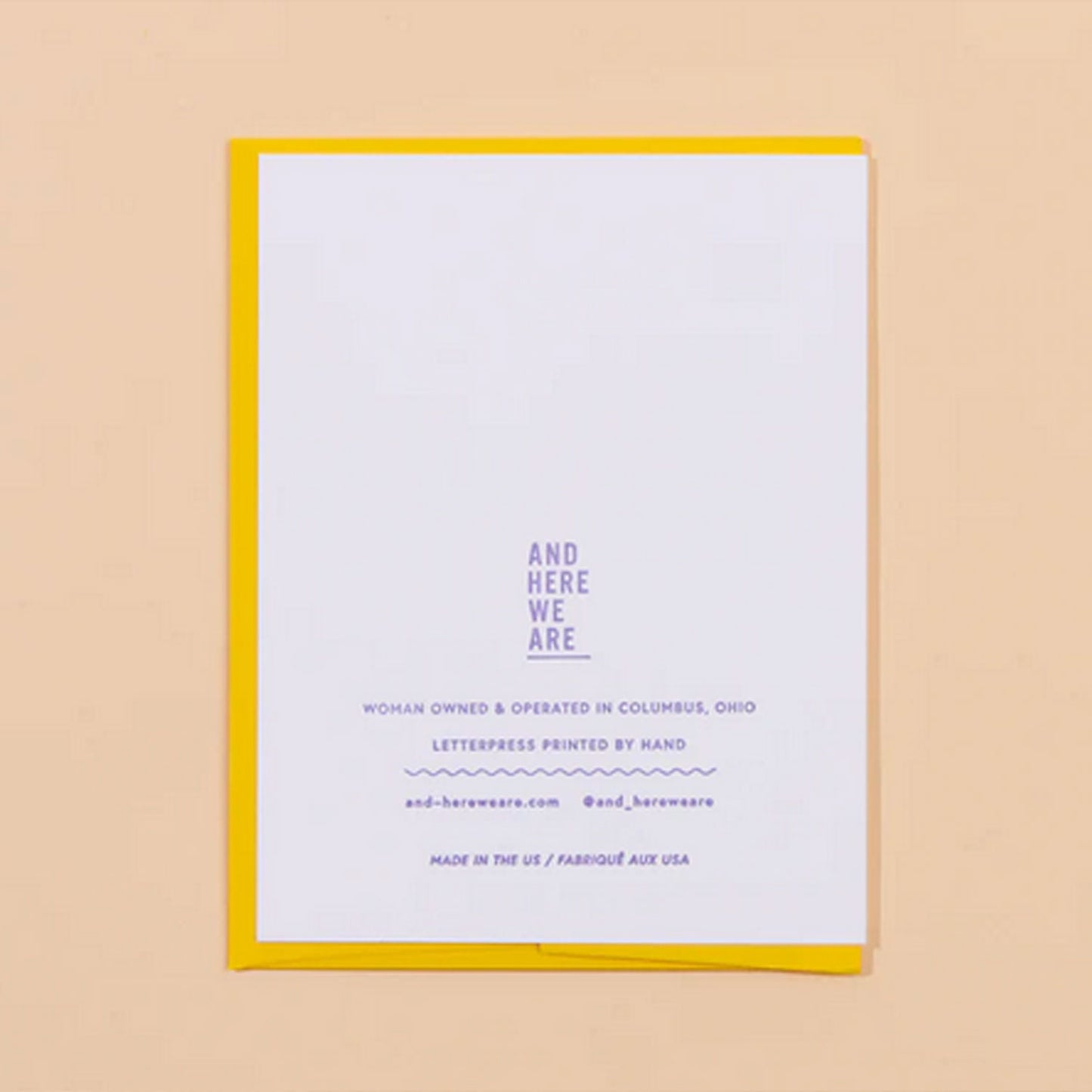 And Here We Are Anniversary Card, I Do Again | Designed in the USA