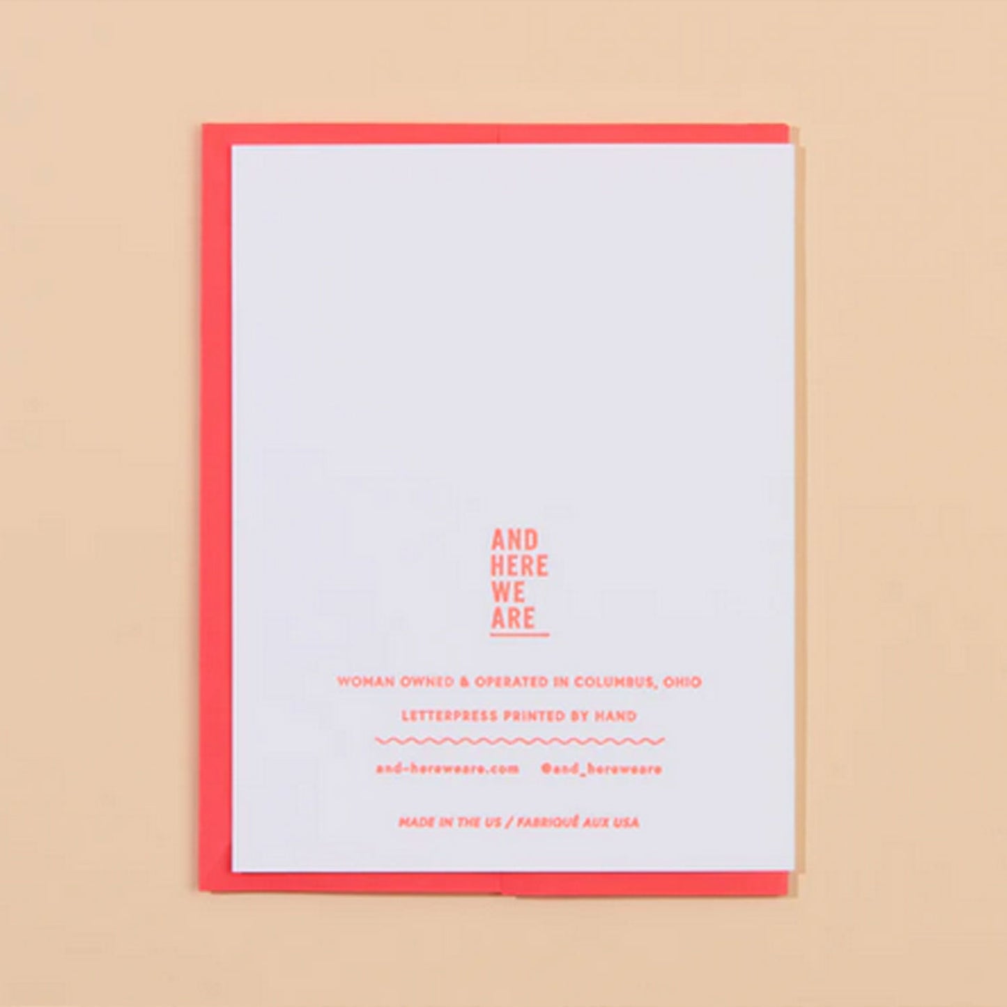 And Here We Are Mother's Day Card, Love You Mom | Designed in the USA