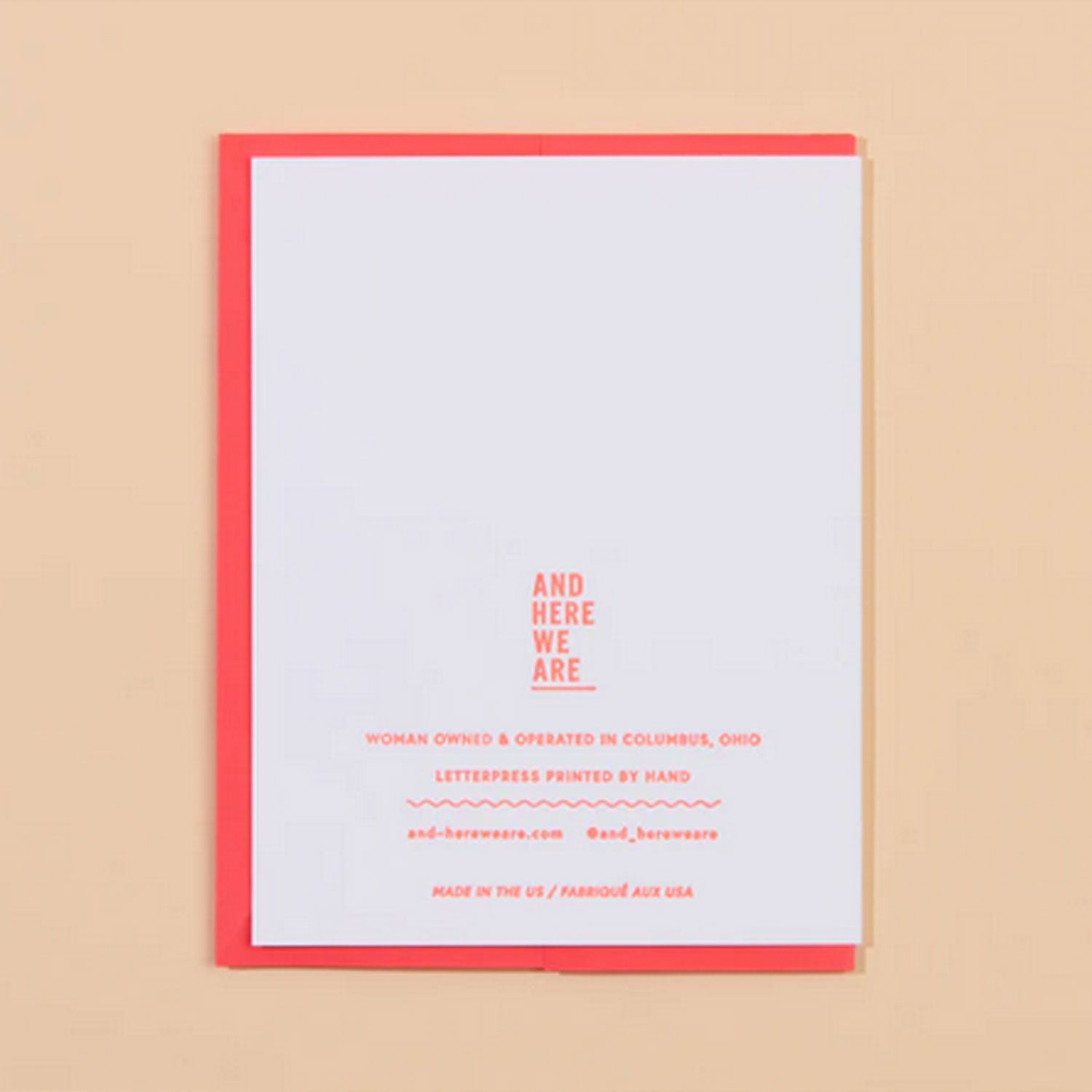 And Here We Are Mother's Day Card, Love You Mom | Designed in the USA