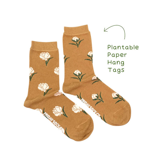 Friday Sock Co. Women's Mismatched Socks | Blooming Flowers