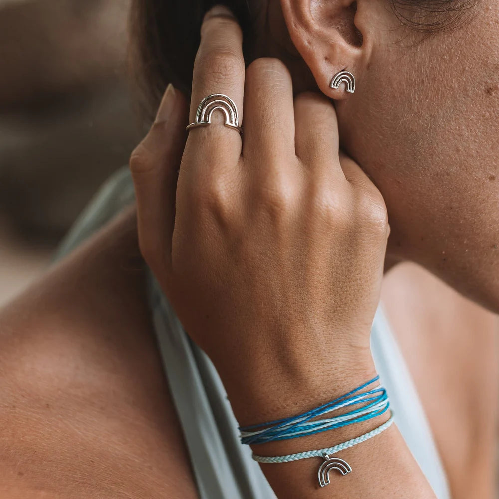 Pura Vida Chasing Rainbows Ring, Silver | Handmade in Costa Rica