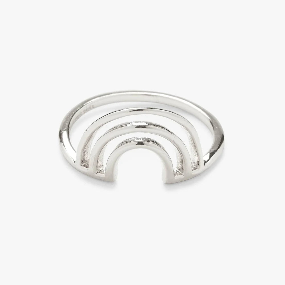 Pura Vida Chasing Rainbows Ring, Silver | Handmade in Costa Rica