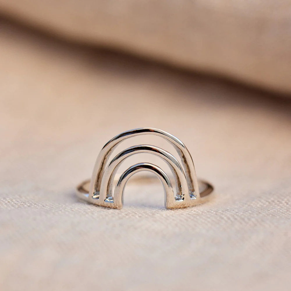 Pura Vida Chasing Rainbows Ring, Silver | Handmade in Costa Rica
