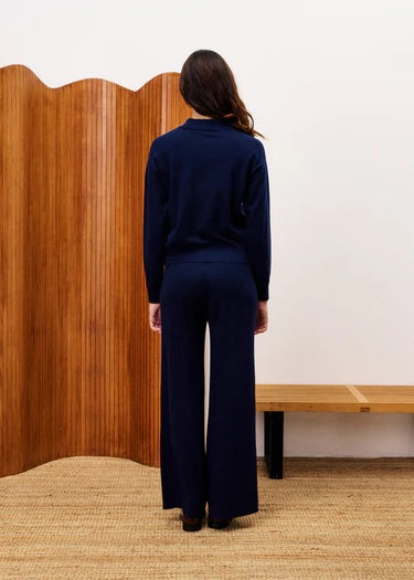 FRNCH Chedid Sweater | Navy, Designed in France