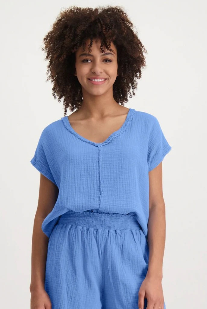 Circle Of Trust Janice Top | Blue Bonnet, Designed in the Netherlands