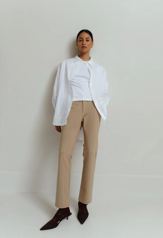 Paper Label Classic Oversized Shirt | Bright White