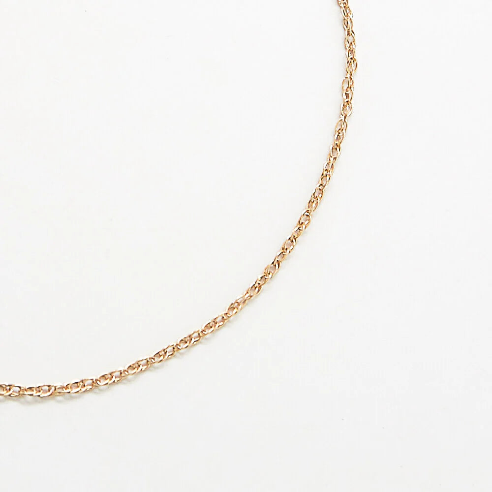 Admiral Row Dainty Rope Chain Anklet, Gold | Handcrafted in USA