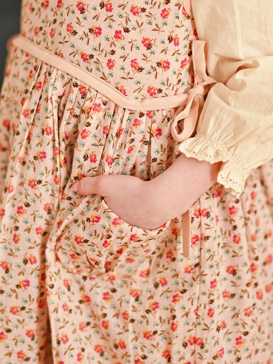 Adelina Kids Dress - Powder Peach