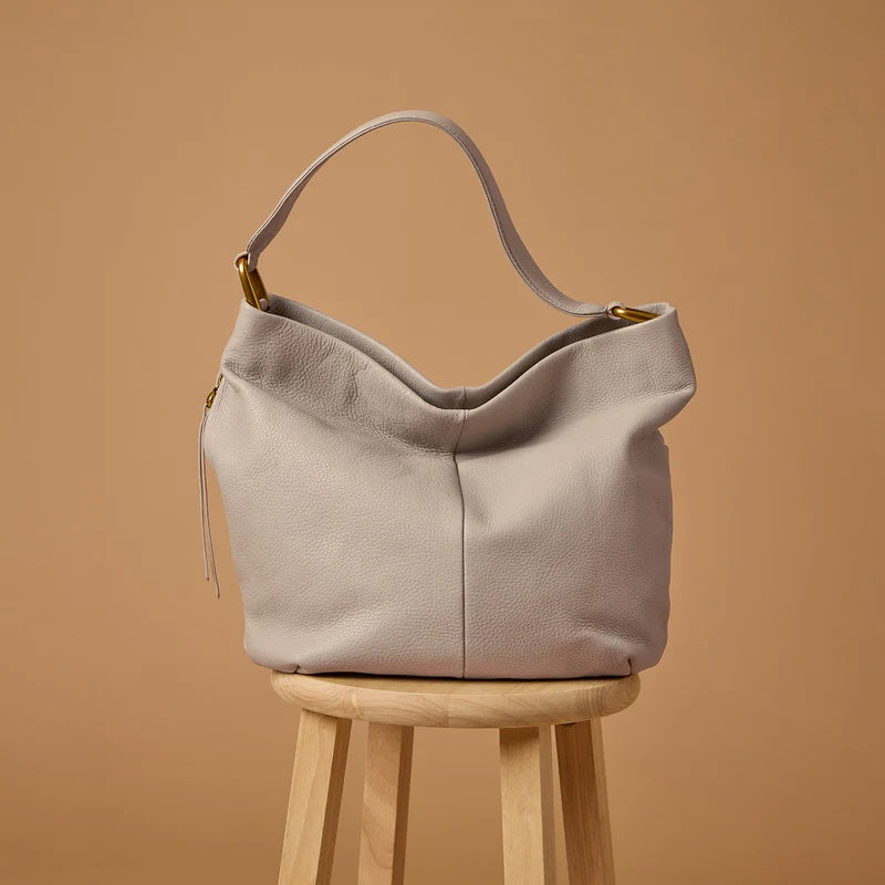 Hobo Bag Harley Natural | Pebbled Hide, Leather Handbag