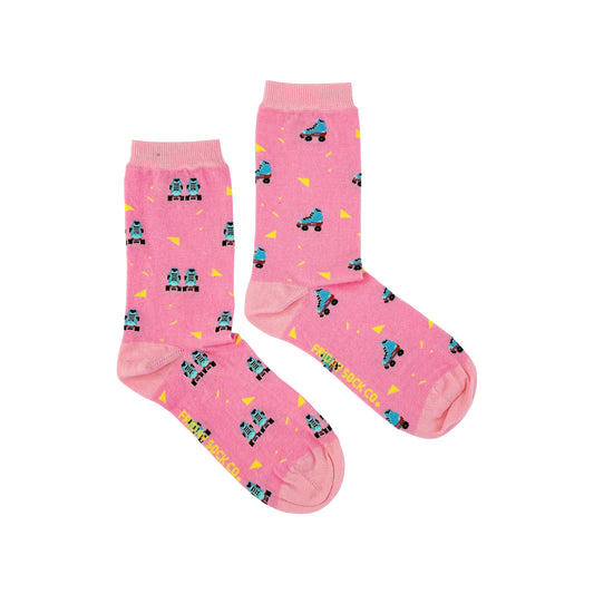 Friday Sock Co. Women's Mismatched Crew Socks | Rollerskate