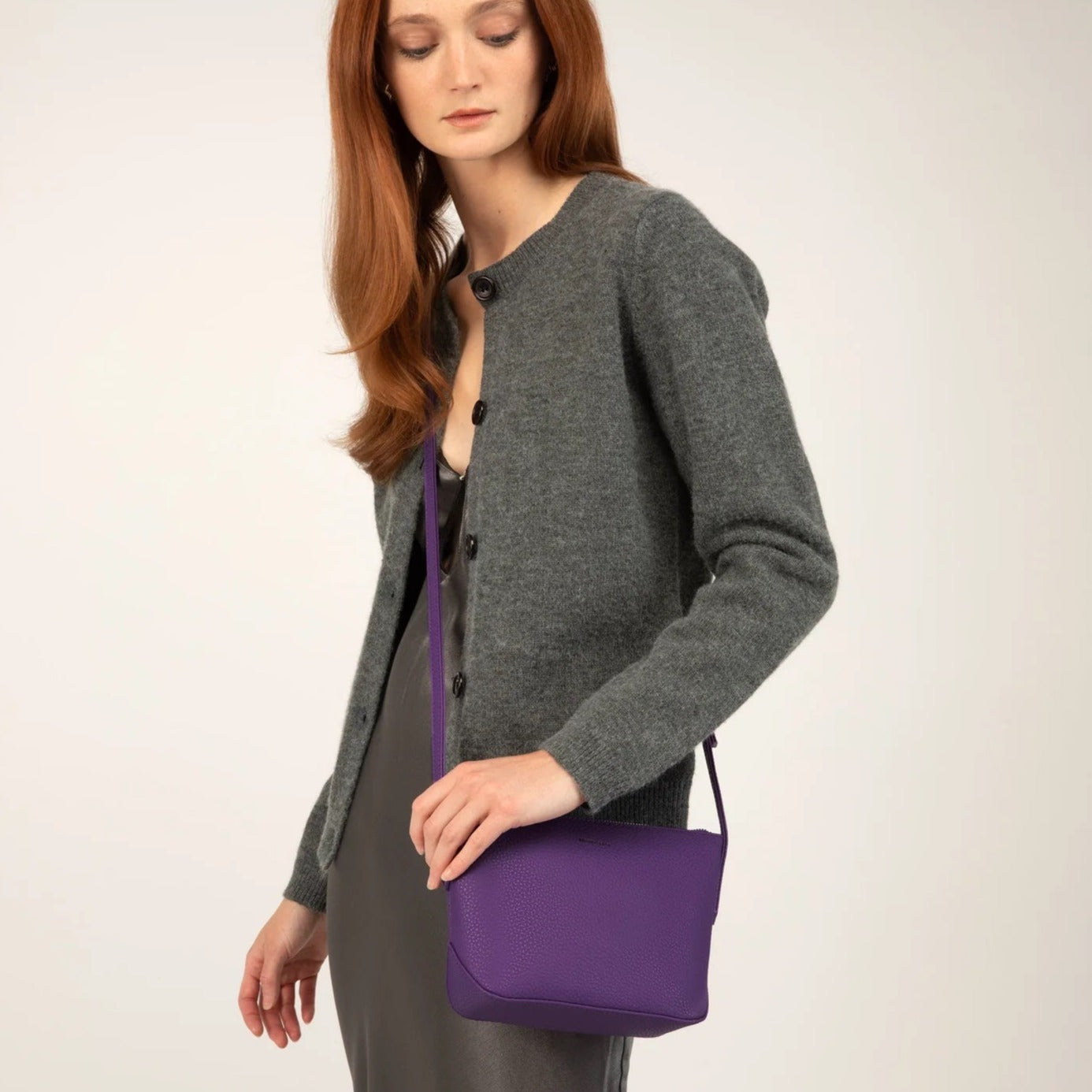 Matt & Nat Sam Crossbody Bag - Purity Lychee, Vegan Leather