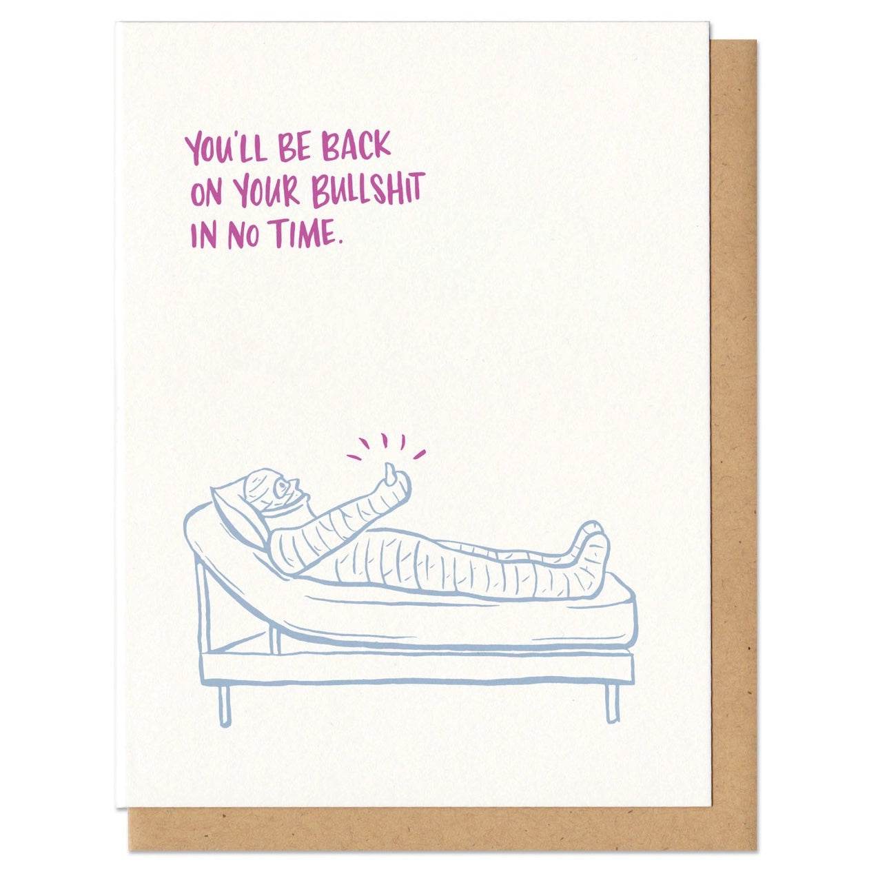 Empathy & Sympathy Card - Back On Your Bullshit
