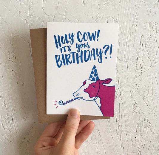 Birthday Card - Holy Cow