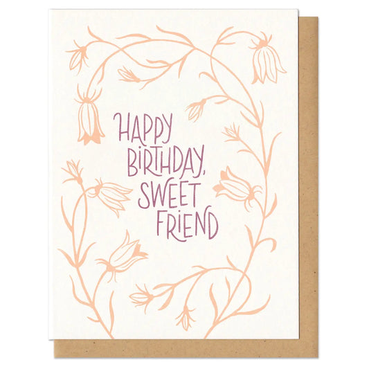 Frog & Toad Press | Birthday Card, Sweet Friend, Made in USA