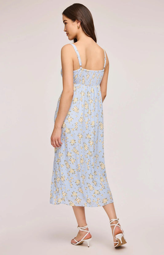 Gentle Fawn Lysandra Midi Dress Dress | Sky Floral, Designed in Canada
