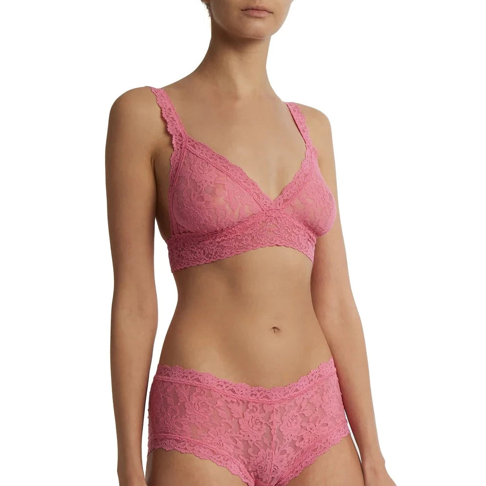 Hanky Panky Signature Crossover Lace Bralette - Guava