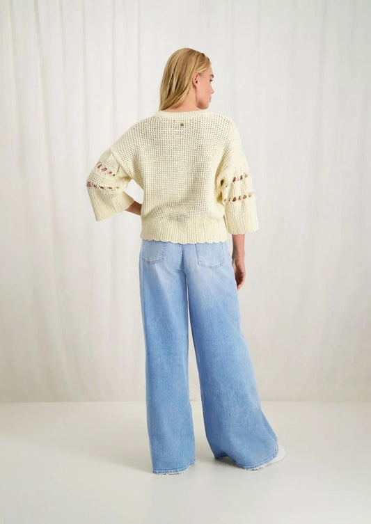 Circle Of Trust - Harley Duchess Wide Leg Flared Jeans - Precious Blue