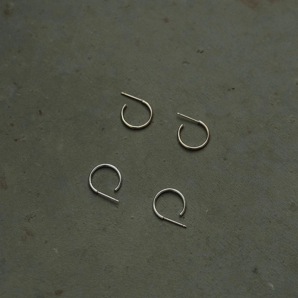  Lisbeth Jewelry Henri Hoop Earrings  | Sterling Silver, Handmade 