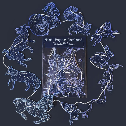 Hissing Mink Mini Paper Garland | Constellations
