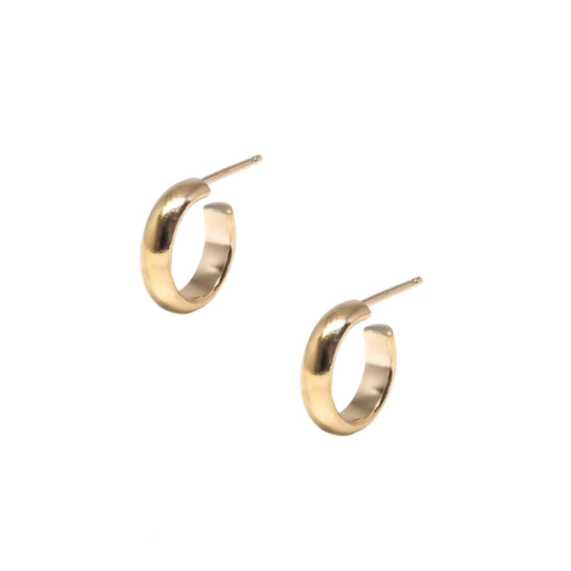 Hart + Stone Pico Small Hoop Earring Gold | Handmade 