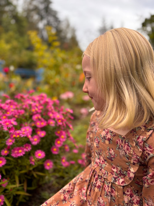 Elizabeth Garden Kids Dress - Latte