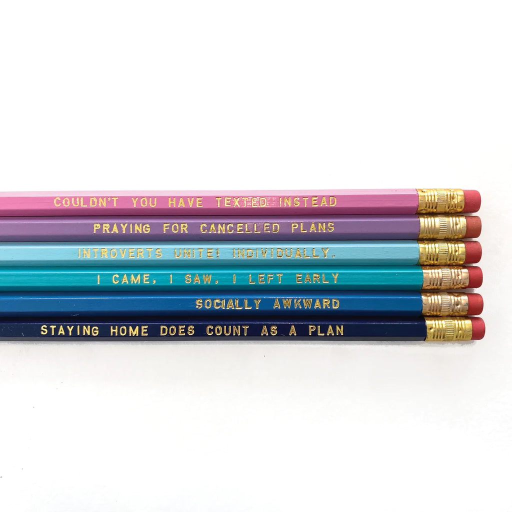 Introvert Pencil pack | Singles, Made in the USA
