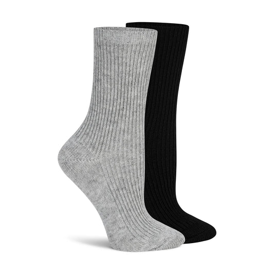 2 Pack Bonfire Boot Crew Sock -Black/Grey