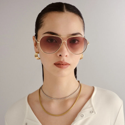 Le Specs Abracadabra Sunglasses | Bright Gold, Designed in Australia