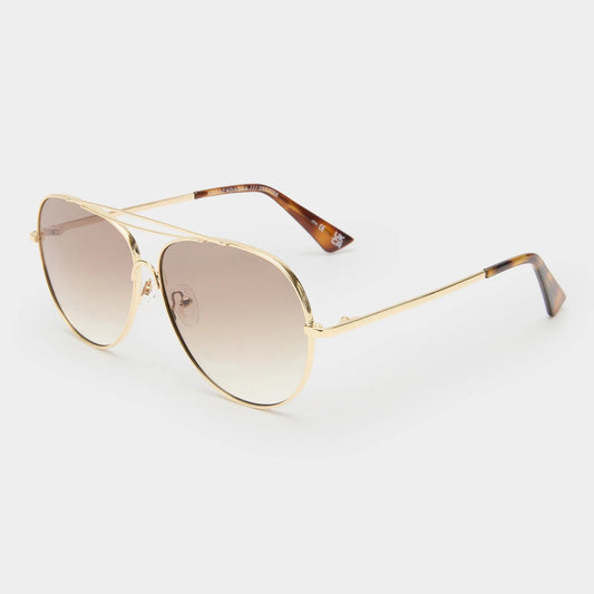 Le Specs Abracadabra Sunglasses | Bright Gold, Designed in Australia