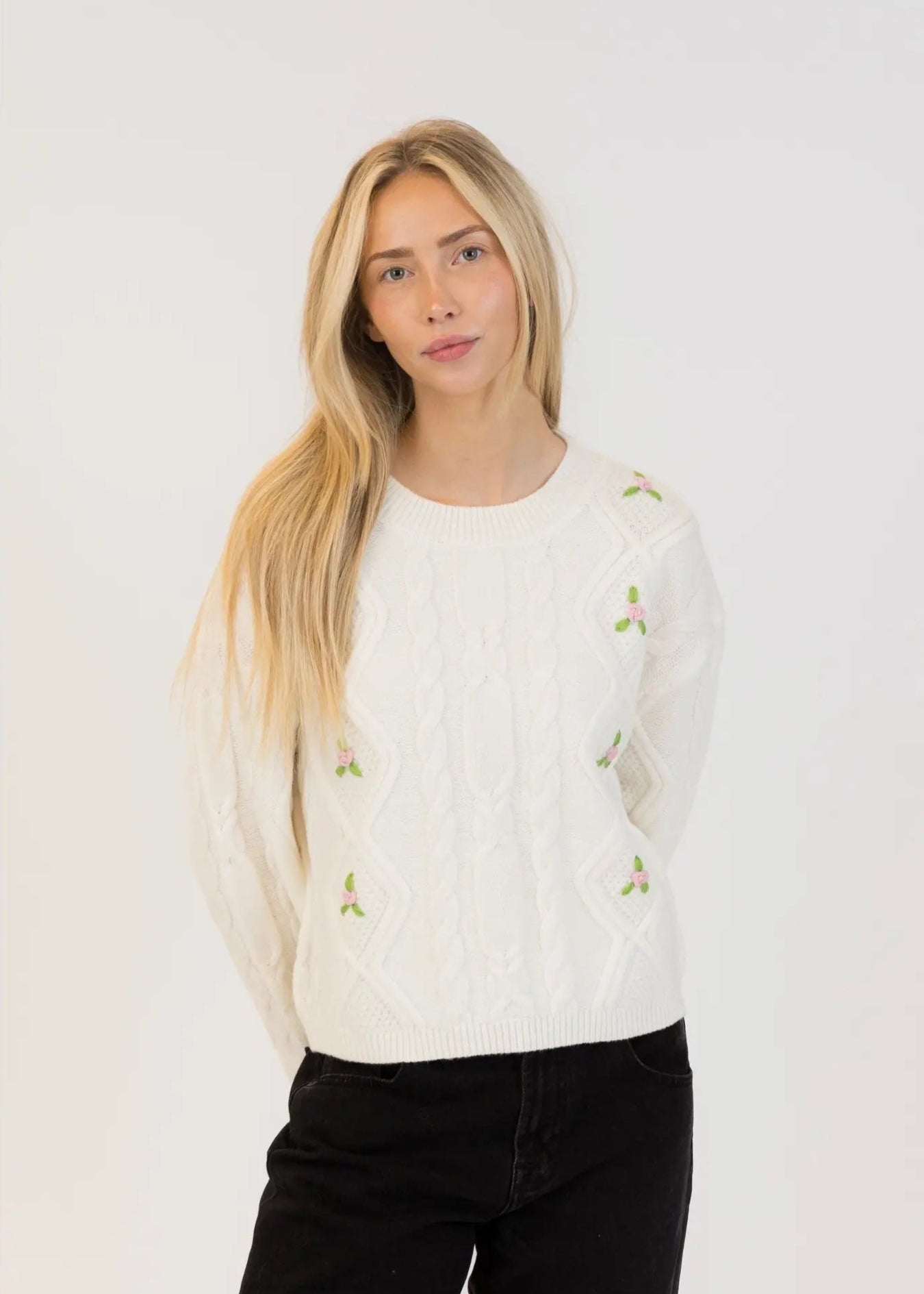 Lyla + Luxe Margot Sweater | Off White, Designed in Canada