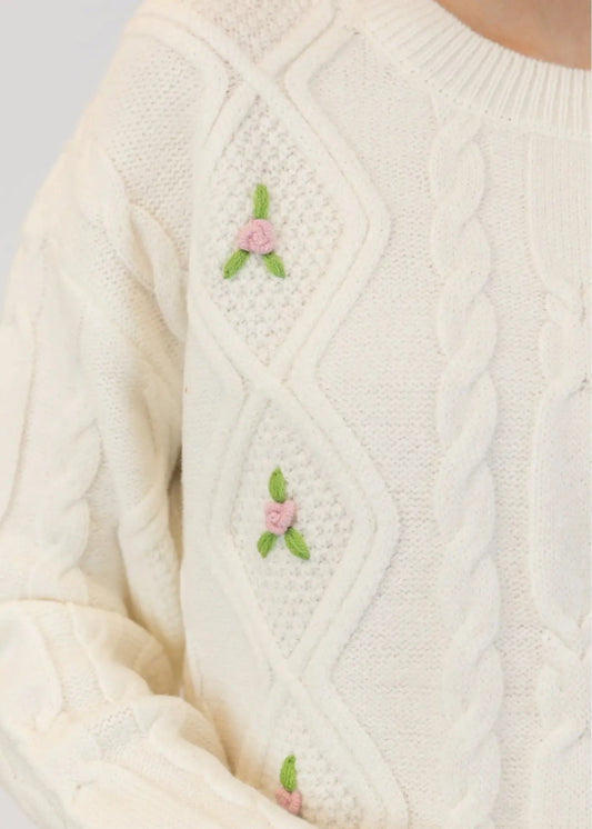 Lyla + Luxe Margot Sweater | Off White, Designed in Canada