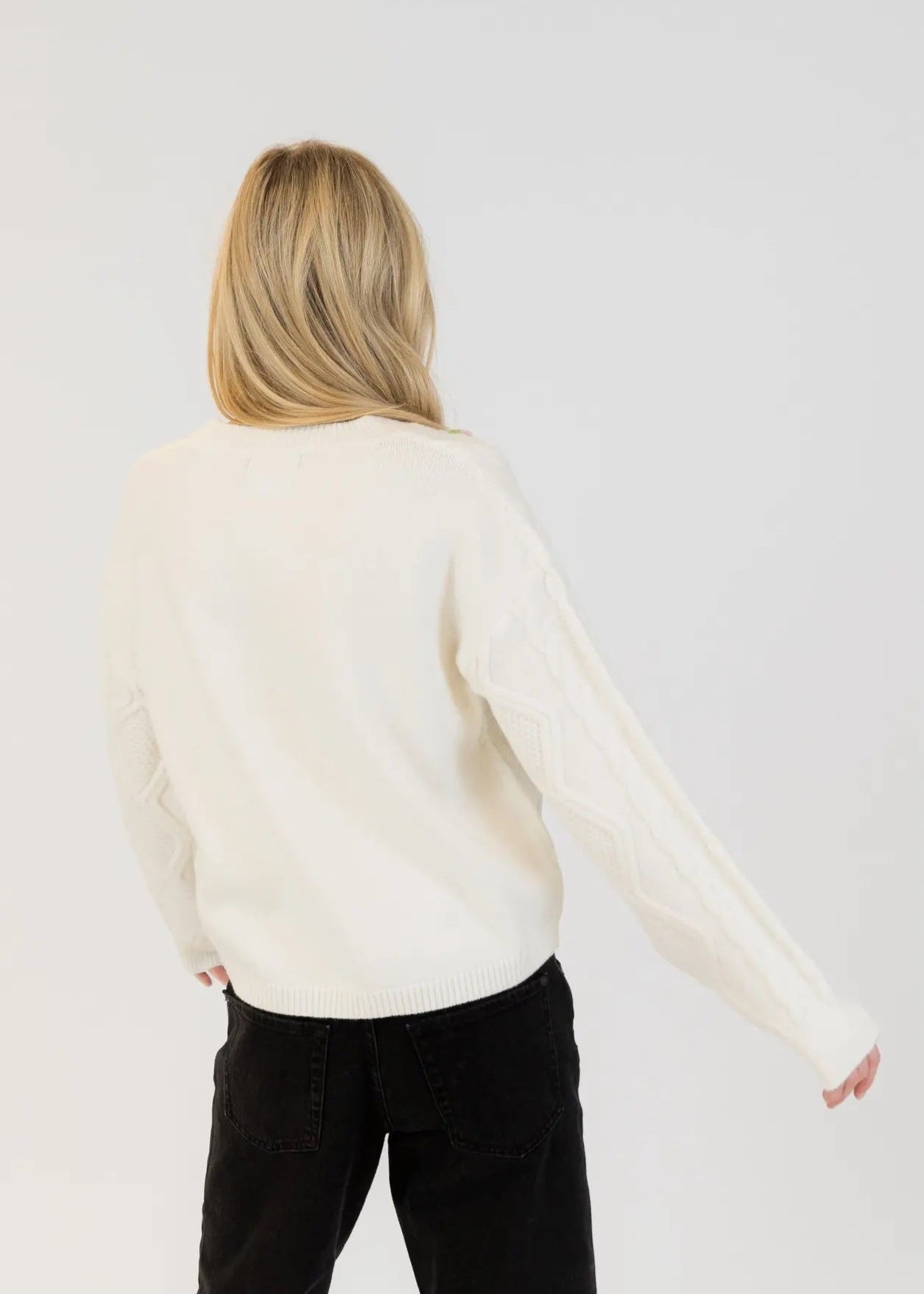 Lyla + Luxe Margot Sweater | Off White, Designed in Canada