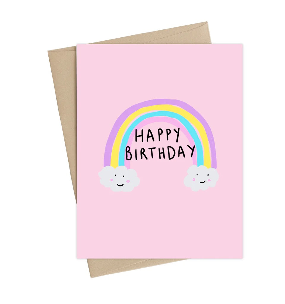 Little May Papery Birthday Card Rainbow | Printed in Canada