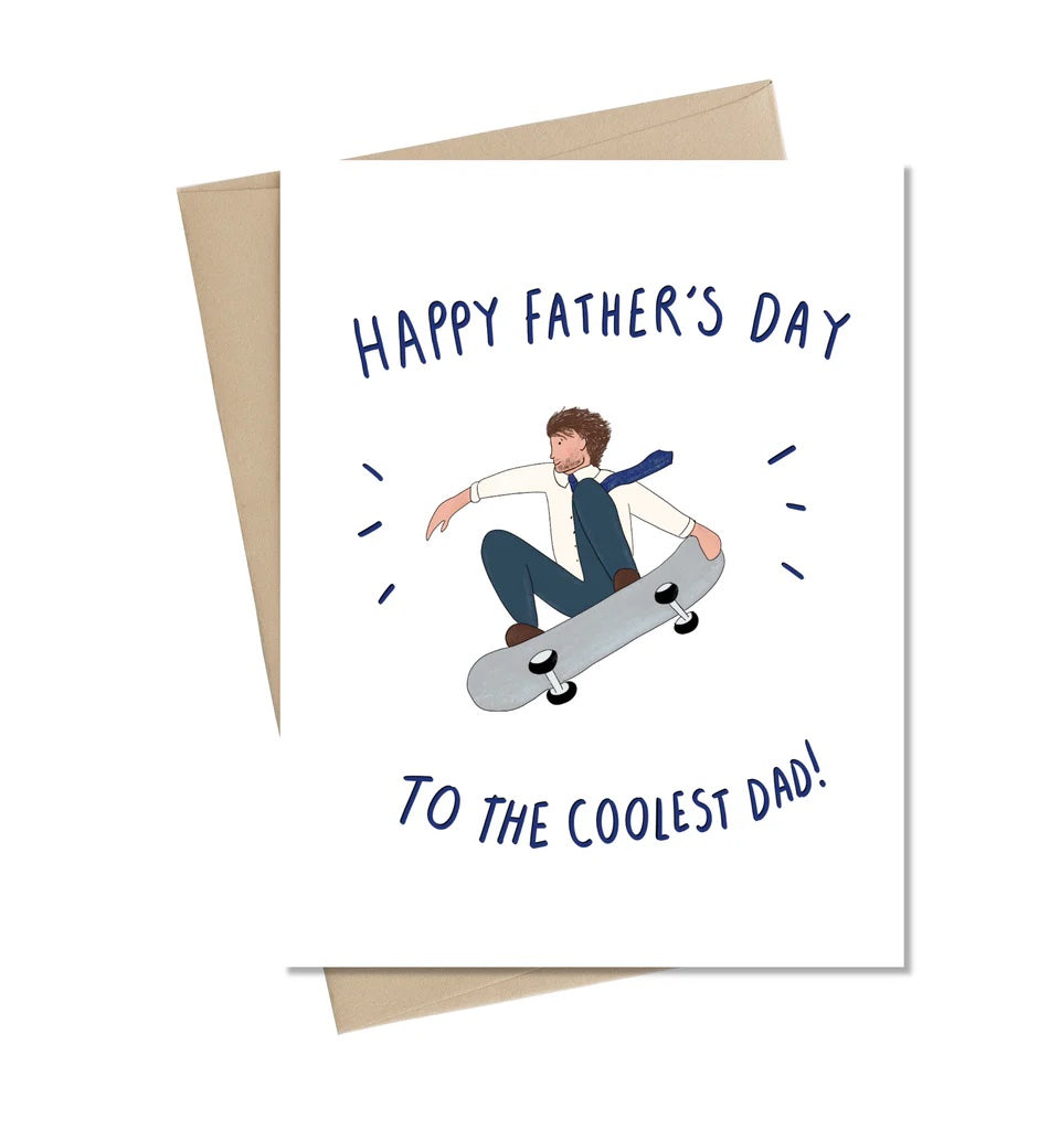 Little May Papery - Father's Day Card - Cool Dad Skateboard