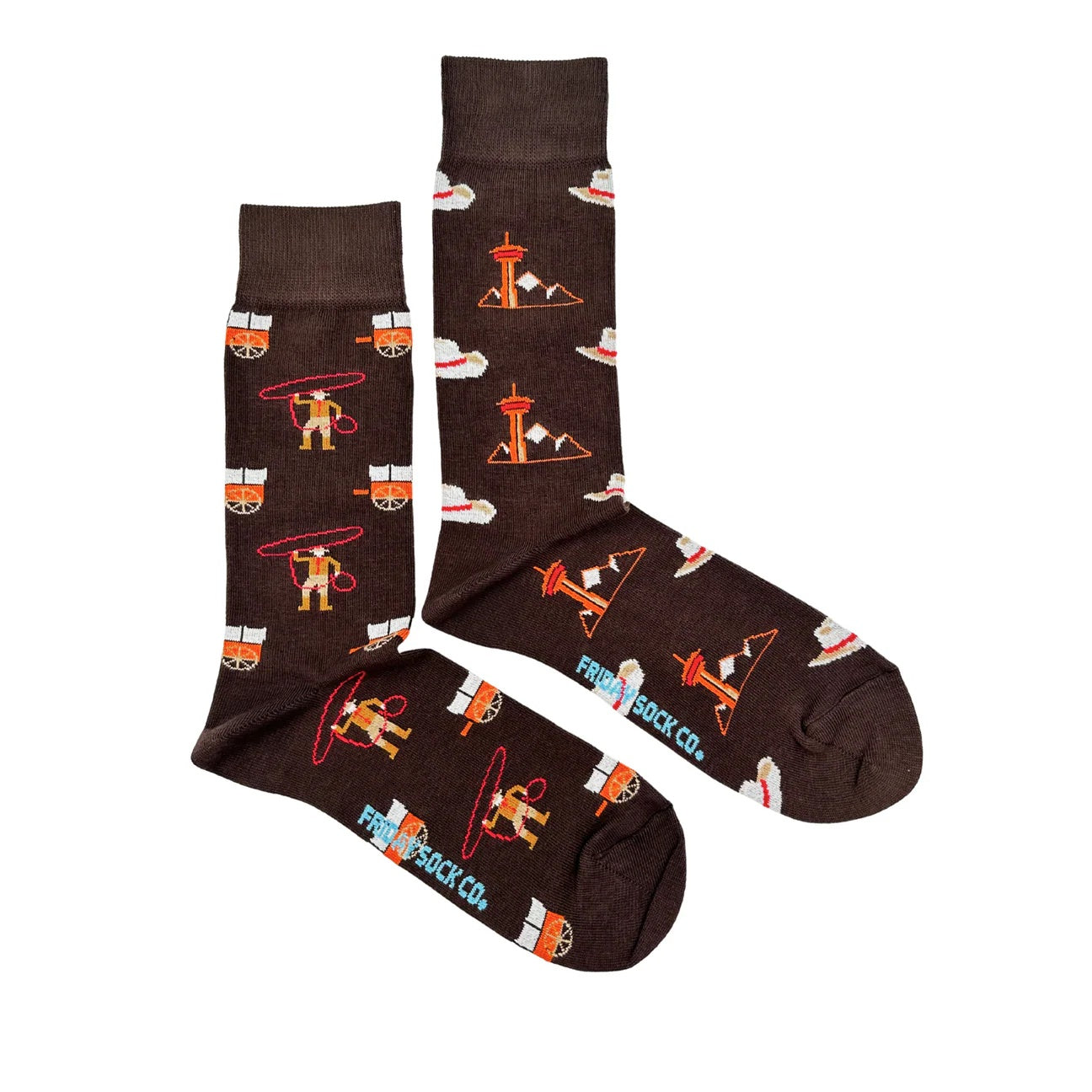 Men's Mismatched Socks - Retro Rodeo