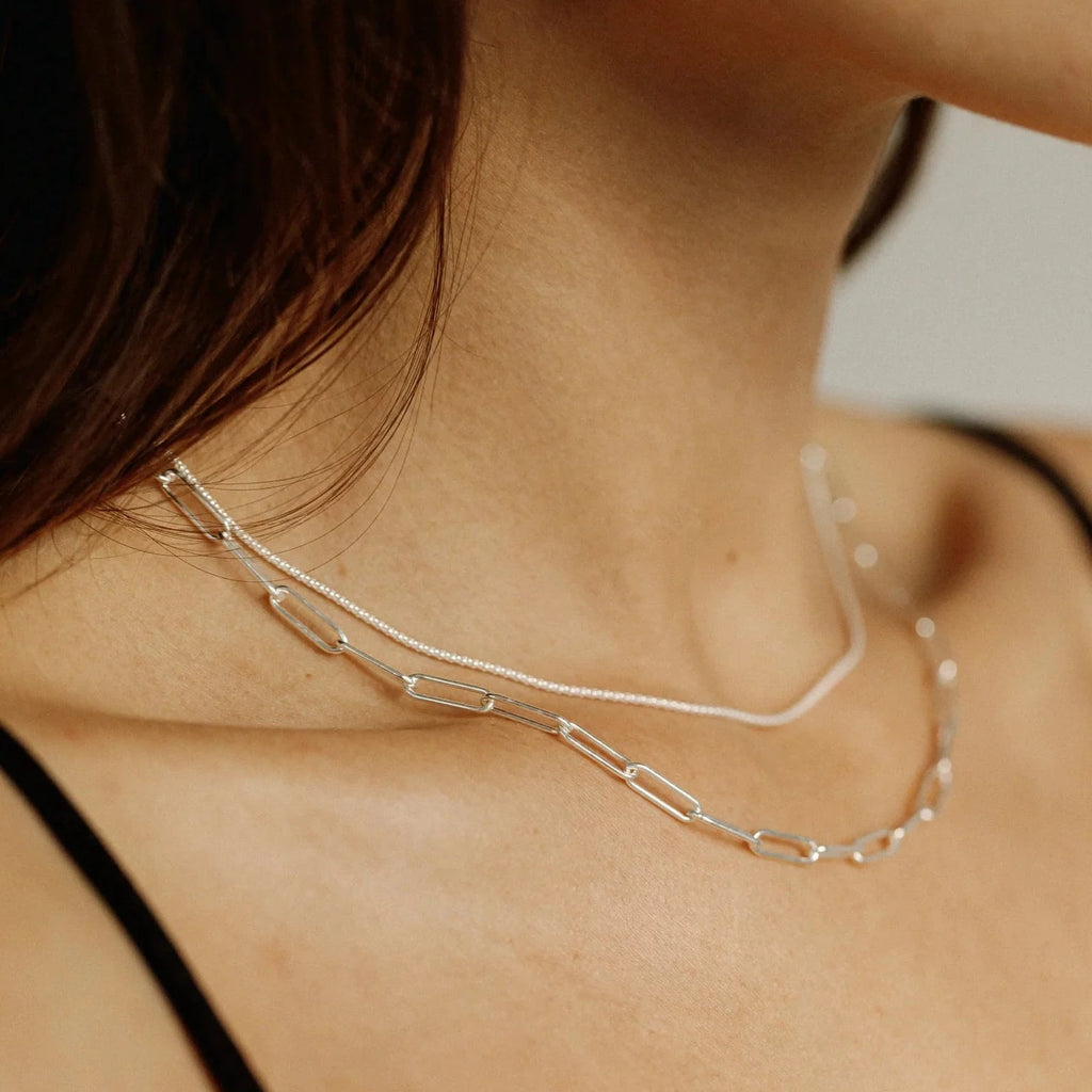 Lisbeth Jewelry | Miriam Chain Necklace | Silver