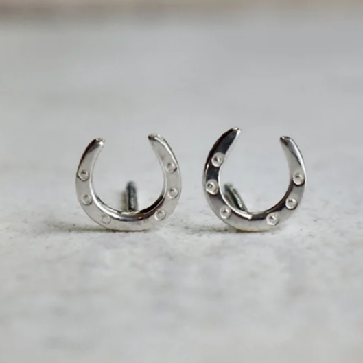 Mimi + Marge - Horseshoe Studs - Silver