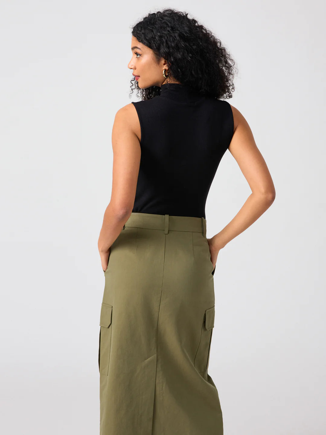 Sanctuary | Essential Sleeveless Mock Neck | Black