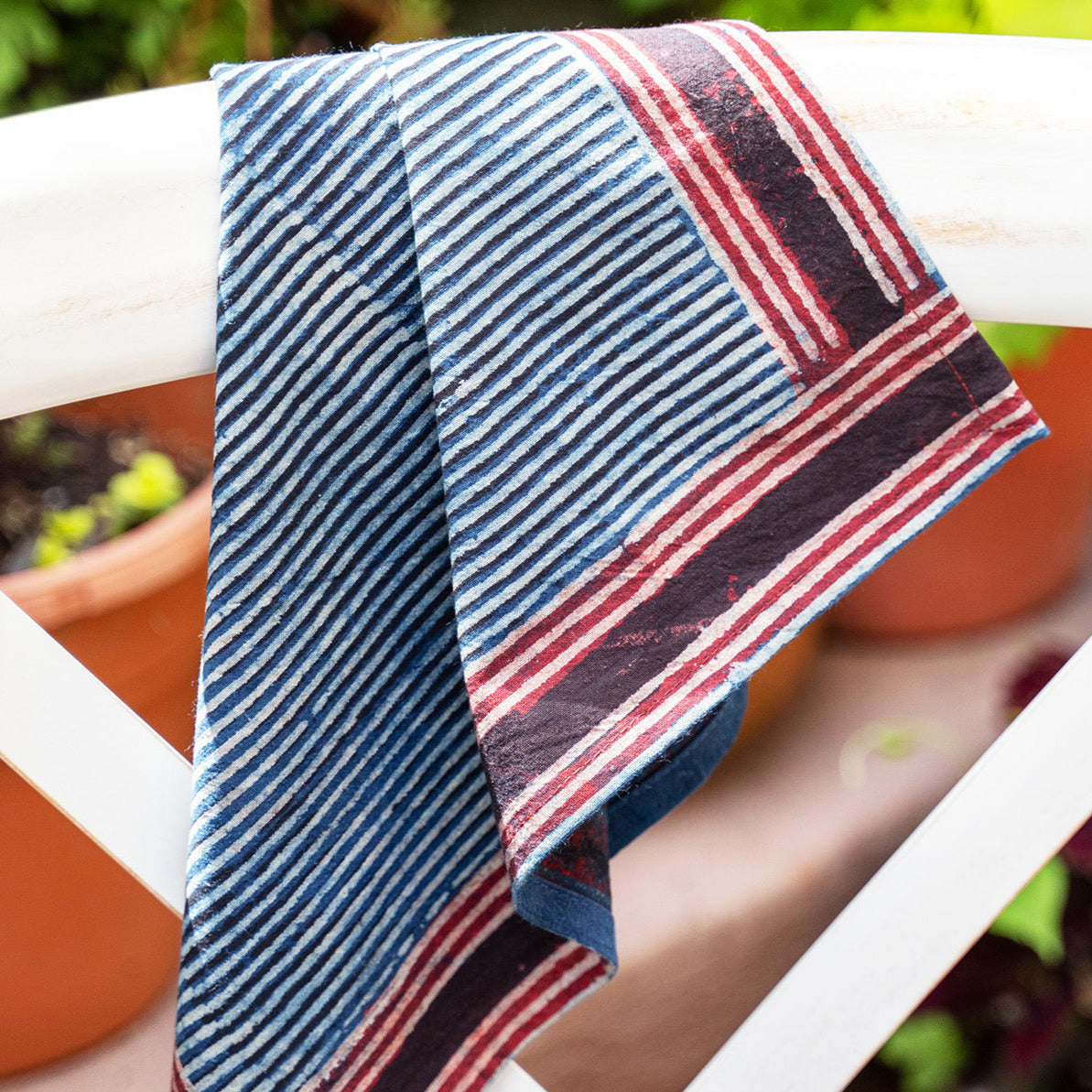 April Cornell Cotton Napkins Set of 4, Mod Mix | Natural Dye