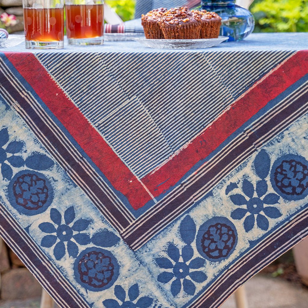 April Cornell Cotton Tablecloth, Mod Mix | Natural DyeApril Cornell Cotton Tablecloth, Mod Mix | Natural Dye