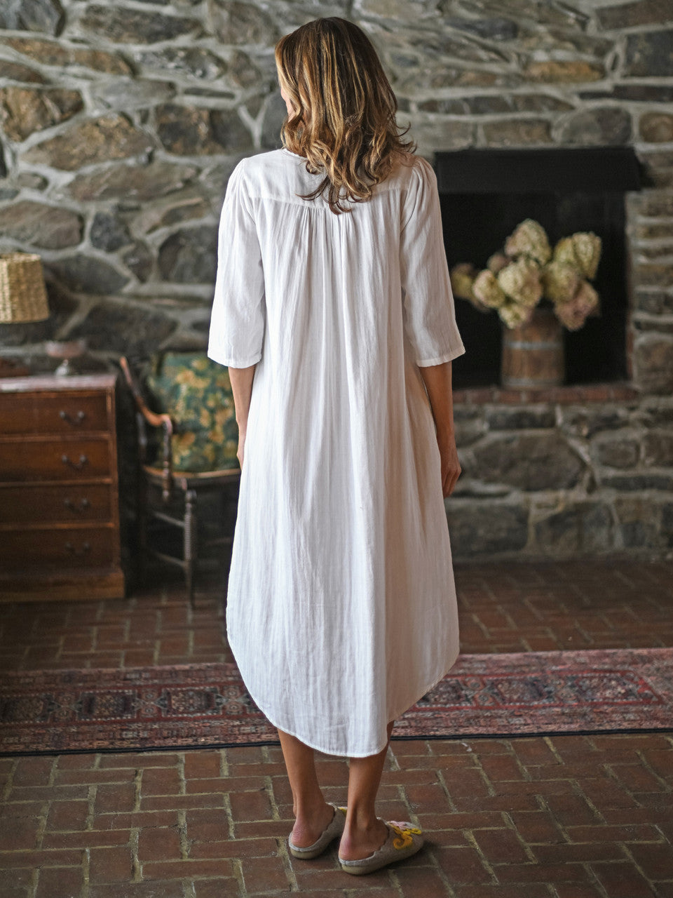 April Cornell Cheerful Nighty | White, Designed in Canada