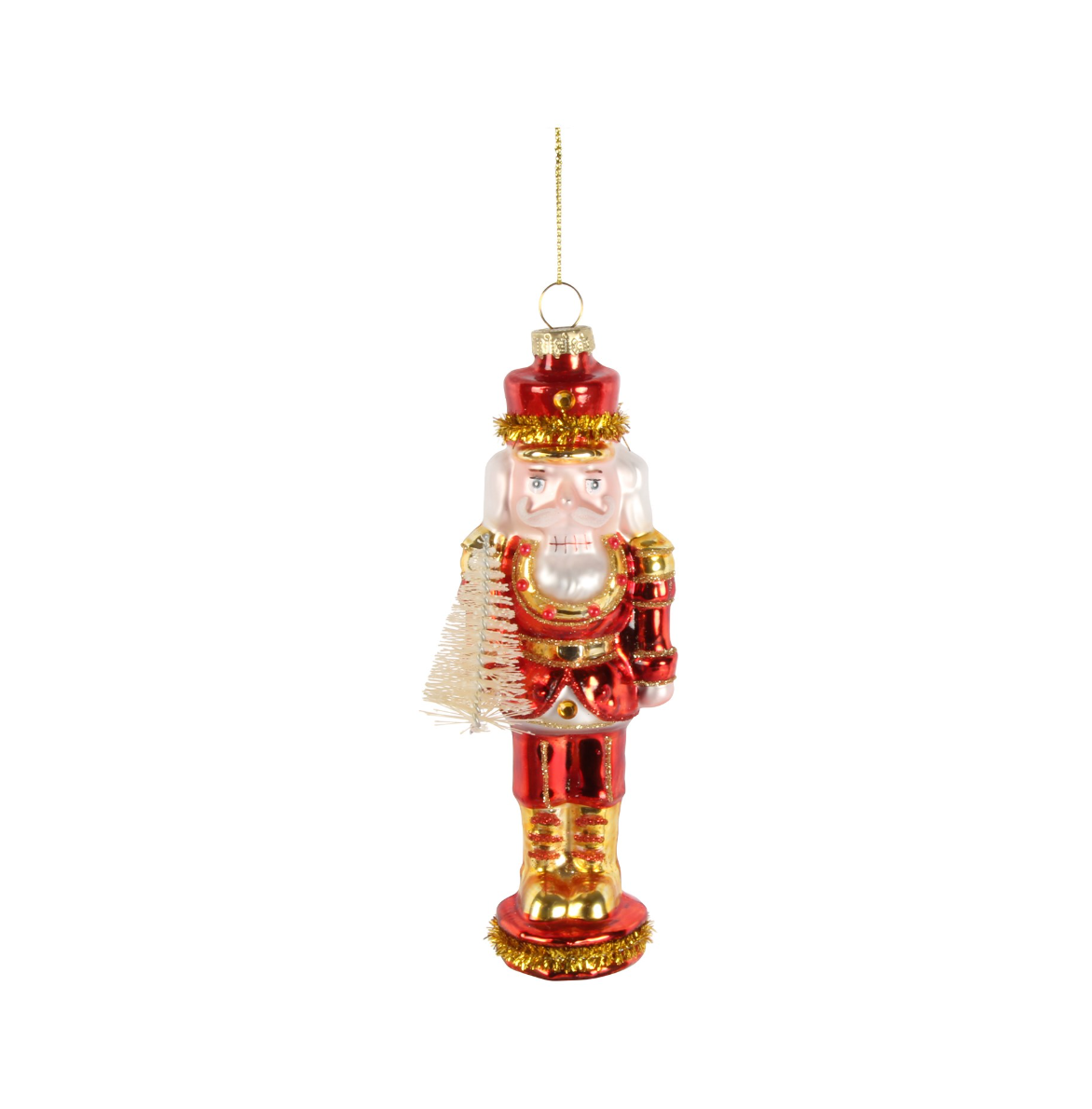 Nutcracker Glass Ornament