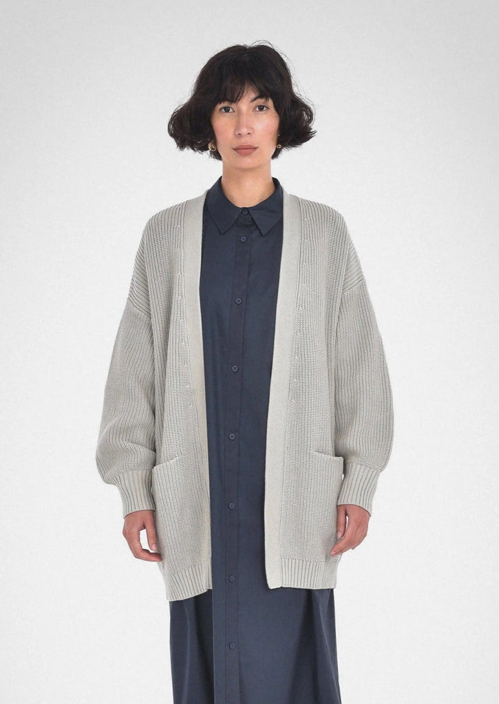 Paper Label Opal Cardigan | Silver Lining, Designed in Canada
