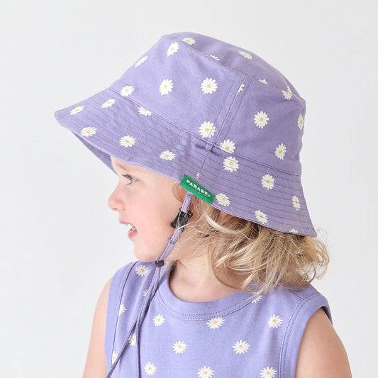 Reversible Bucket Hat - Lilac Daisies