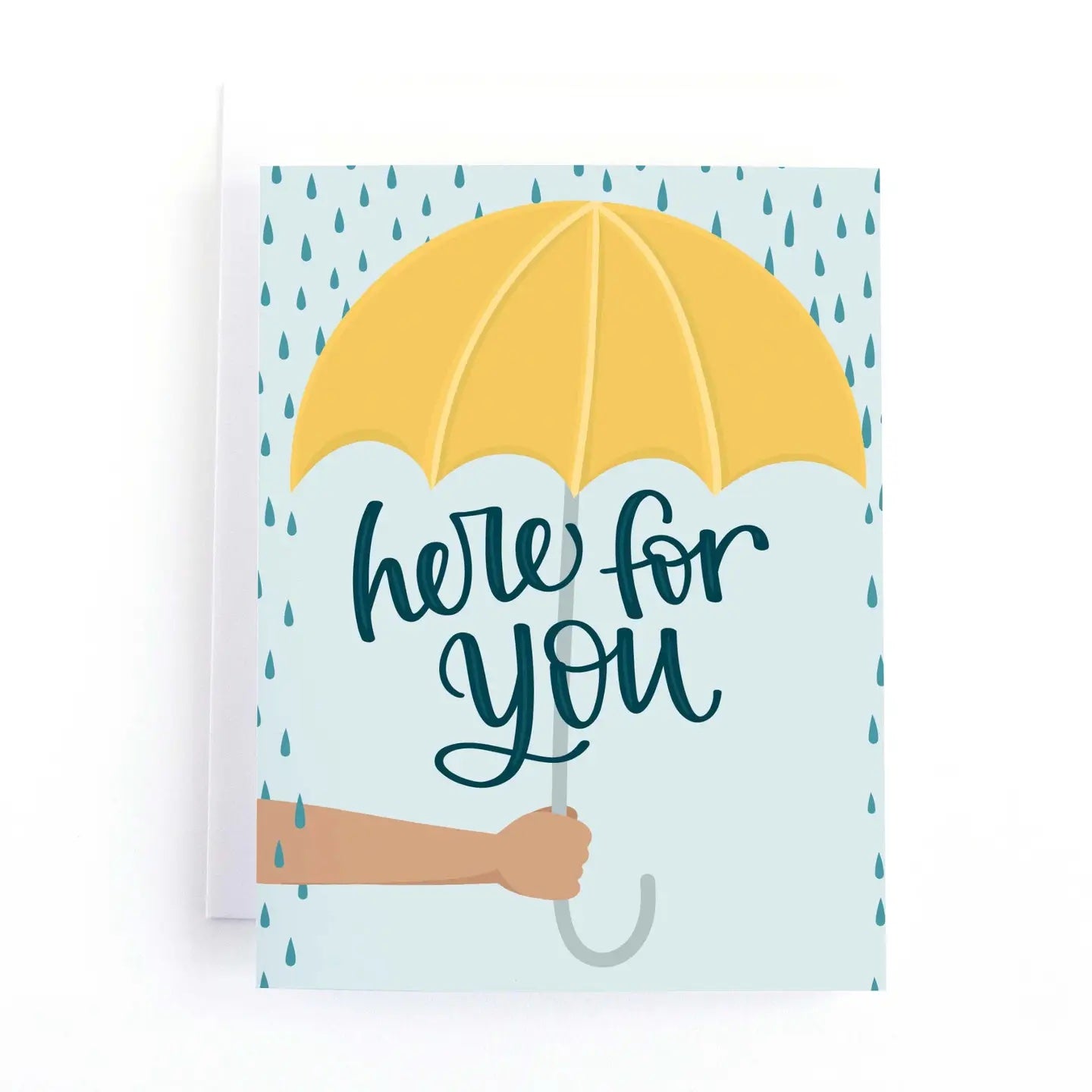Pedaller Designs Sympathy Card, Here For You | Made in Canada