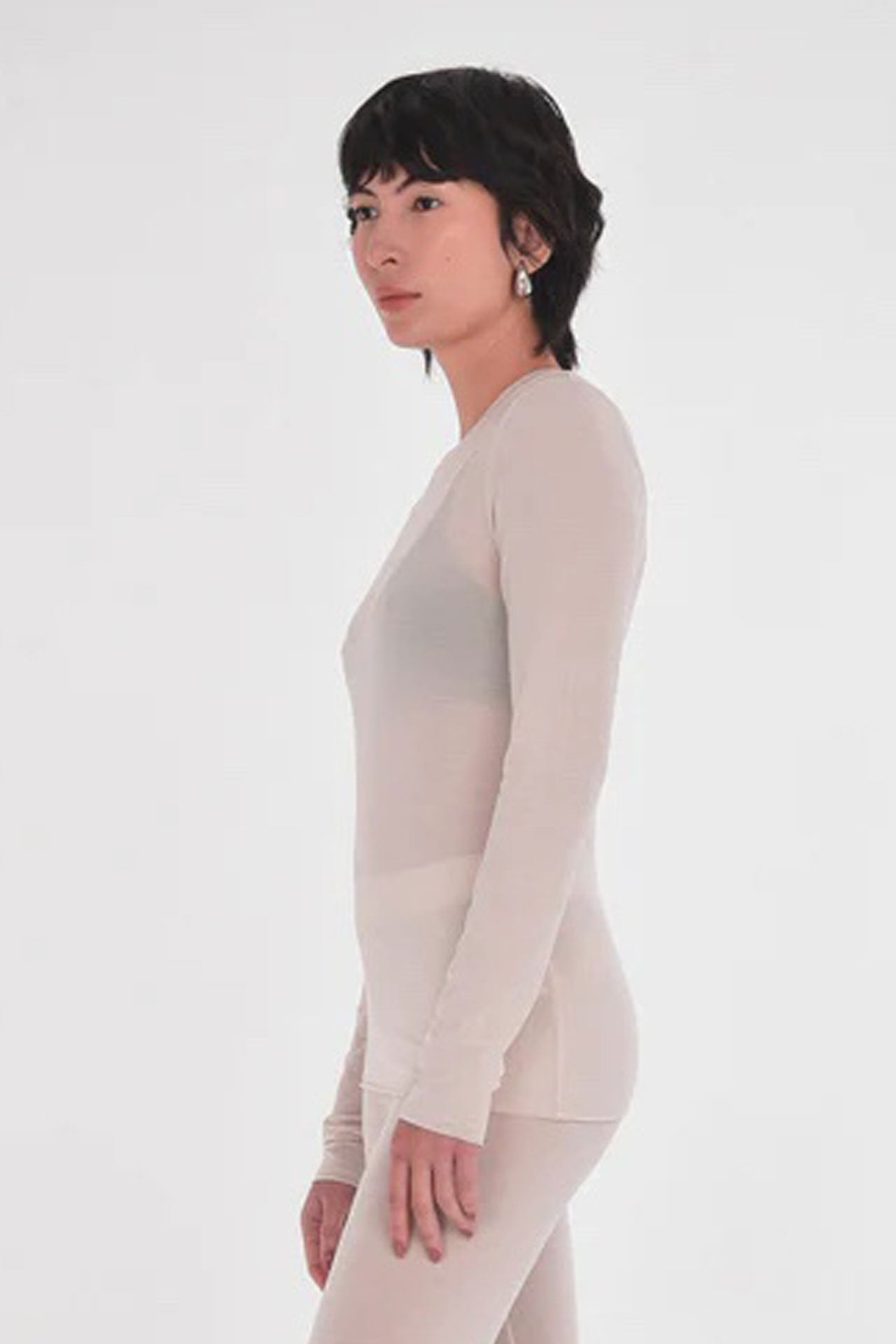 Paper Label - Briar Long Sleeve Top - Oatmeal